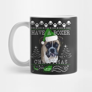 Fawn Boxer Christmas Sweater Mug